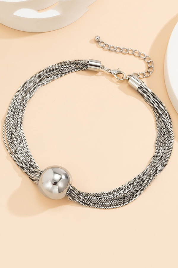 Collier simple à chaîne empilée multi-couches