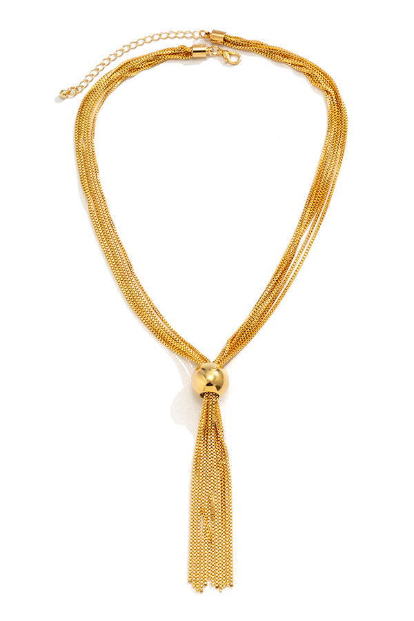 Collier simple à chaîne empilée multi-couches