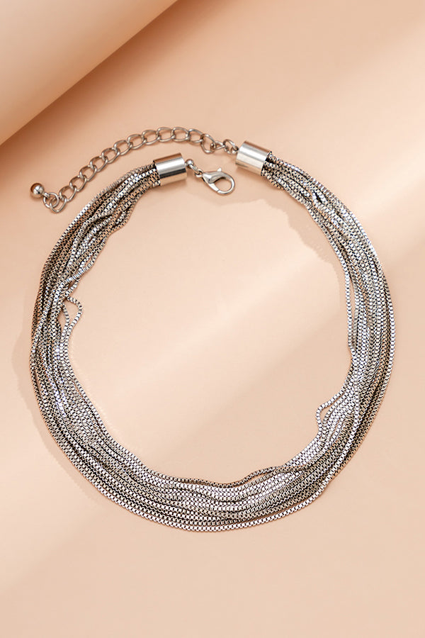 Collier simple à chaîne empilée multi-couches