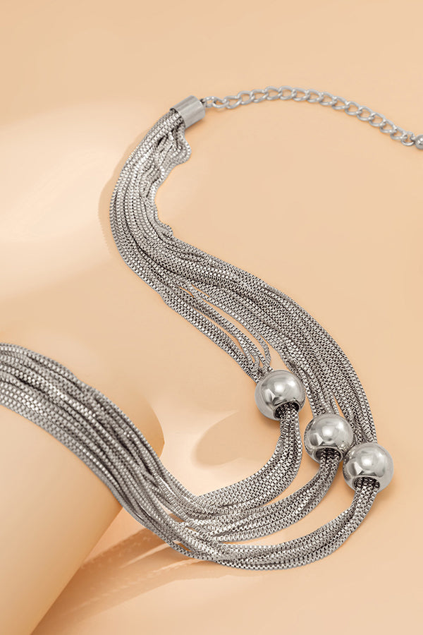 Collier simple à chaîne empilée multi-couches