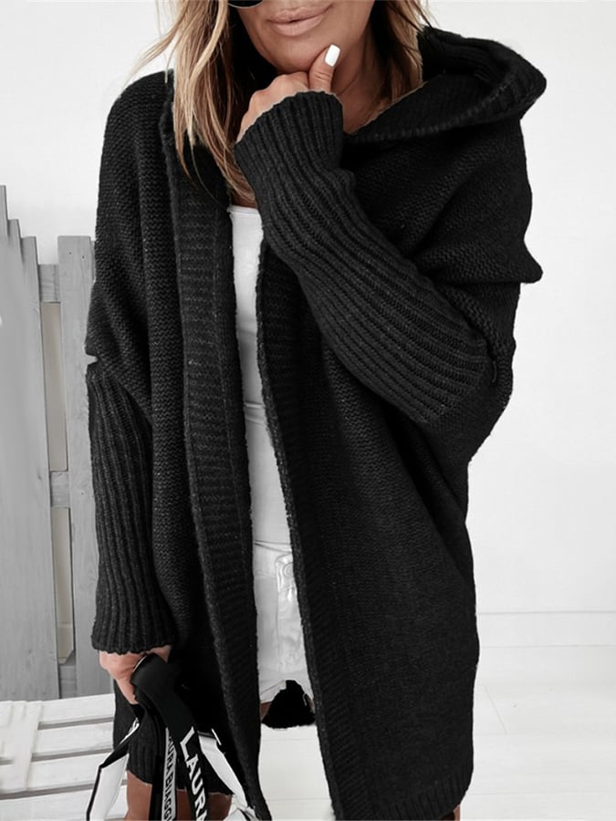 Veste avec capuche et coutures simples