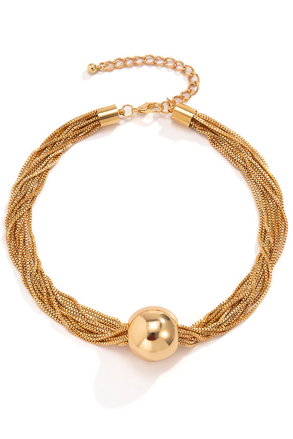 Collier simple à chaîne empilée multi-couches