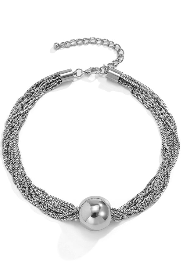 Collier simple à chaîne empilée multi-couches