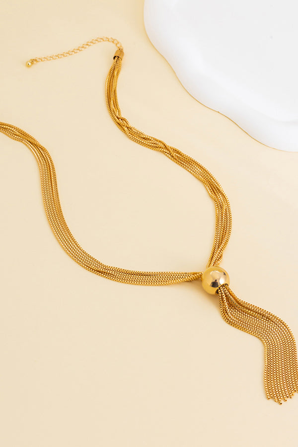 Collier simple à chaîne empilée multi-couches