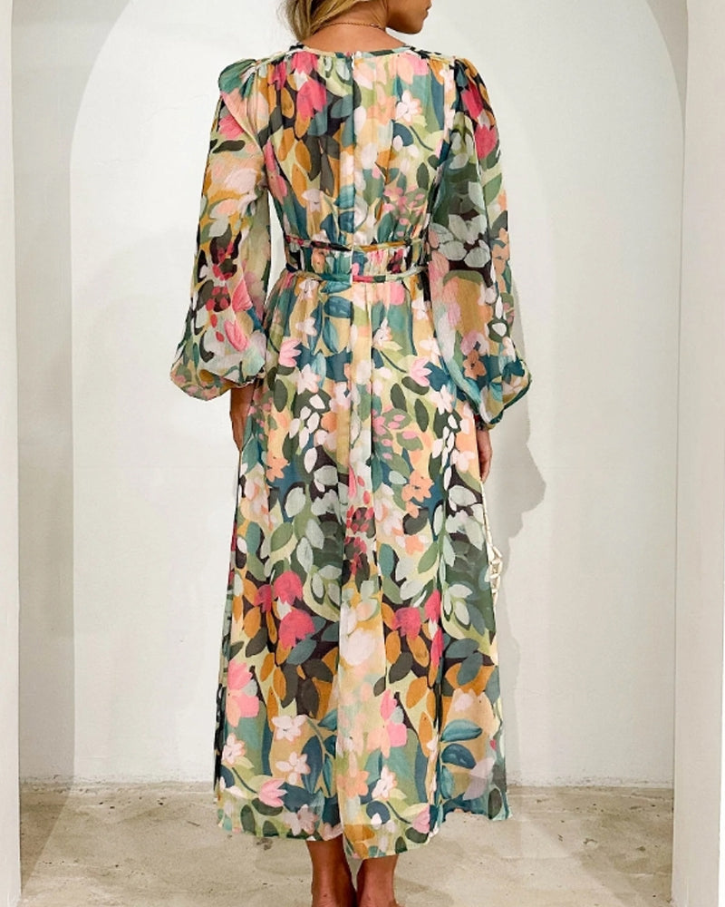 Robe élégante à fleurs